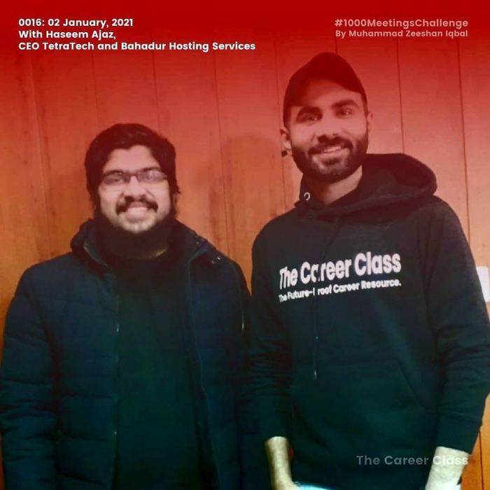 Featured in The Career Class 1000 Meetings Challenge